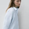 Chemise fluide à fines rayures 100 % lin Chemise fluide à fines rayures 100 % lin