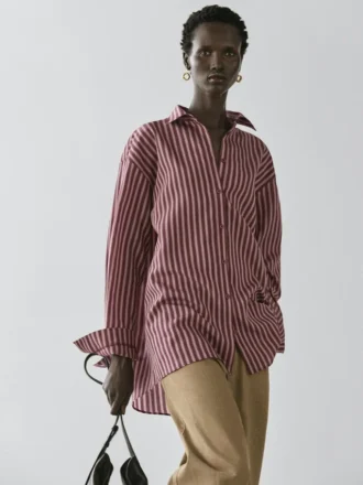 Chemise fluide à rayures