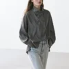 Chemise fluide à rayures avec col Chemise fluide à rayures avec col