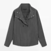 Chemise fluide à rayures avec col Chemise fluide à rayures avec col