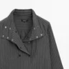 Chemise fluide à rayures avec col Chemise fluide à rayures avec col