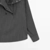 Chemise fluide à rayures avec col Chemise fluide à rayures avec col