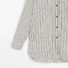 Chemise fluide à rayures avec col montant Chemise fluide à rayures avec col montant