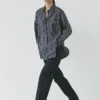 Chemise fluide à rayures avec détail de poche