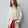 Chemise fluide à rayures tricolores Chemise fluide à rayures tricolores