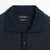 Chemise à manches courtes en maille texturée