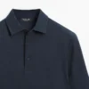 Chemise à manches longues en piqué texturé Chemise à manches longues en piqué texturé