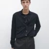 Chemise mélangée coupe classique Chemise mélangée coupe classique