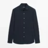 Chemise mélangée coupe classique Chemise mélangée coupe classique