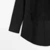 Chemise à plastron avec détails brodés Chemise à plastron avec détails brodés