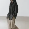 Chemise à plastron avec détails brodés Chemise à plastron avec détails brodés