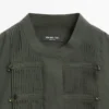 Chemise à plis avec col montant Chemise à plis avec col montant