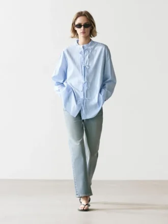 Chemise rayée 100 % coton