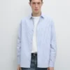 Chemise rayée 100 % coton, coupe classique Chemise rayée 100 % coton, coupe classique