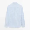 Chemise rayée 100 % coton, coupe classique Chemise rayée 100 % coton, coupe classique