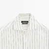 Chemise rayée 100 % lin Chemise rayée 100 % lin