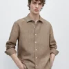 Chemise rayée 100 % lin Chemise rayée 100 % lin