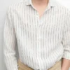 Chemise rayée 100 % lin Chemise rayée 100 % lin