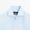 Chemise rayée coupe ajustée Chemise rayée coupe ajustée