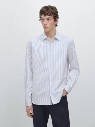 Chemise rayée coupe classique