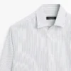 Chemise rayée en coton mélangé, coupe classique Chemise rayée en coton mélangé, coupe classique