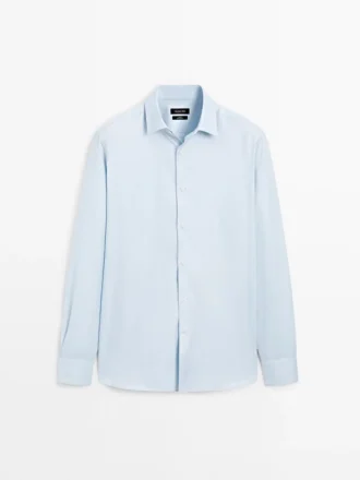 Chemise slim fit 100 % coton Oxford