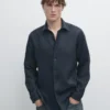 Chemise slim fit 100 % lin