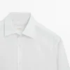 Chemise slim fit en popeline 100 % coton Chemise slim fit en popeline 100 % coton