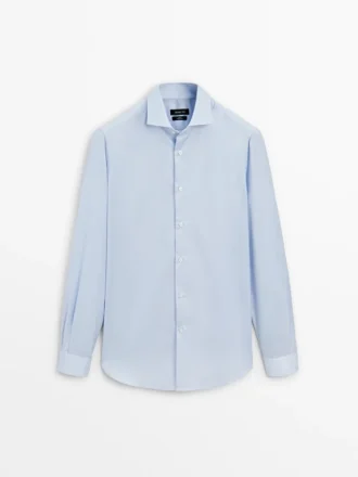 Chemise slim à micro-rayures
