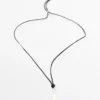 Collier en cuir avec pendentif en forme de pendule Collier en cuir avec pendentif en forme de pendule