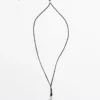 Collier en cuir avec pendentif en forme de pendule Collier en cuir avec pendentif en forme de pendule