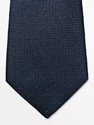 Cravate texturée 100 % soie