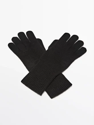 Gants en tricot mélangé laine Gants en tricot mélangé laine