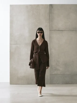 Gilet en maille avec détail à la taille