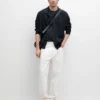 Gilet en maille côtelée à boutons Gilet en maille côtelée à boutons