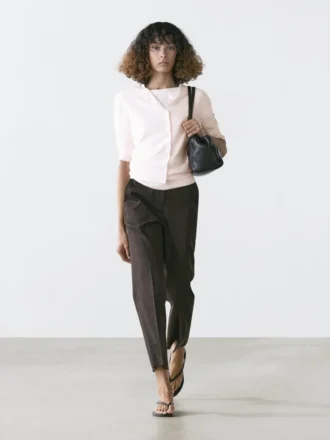 Gilet en maille à manches courtes