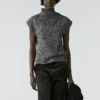 Gilet en maille Moulina avec col Gilet en maille Moulina avec col