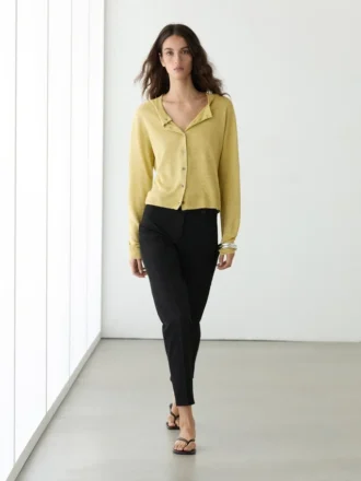 Gilet en tricot de lin