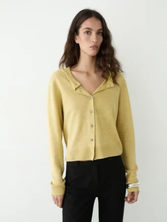 Gilet en tricot de lin