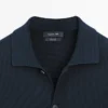 Gilets 100 % coton tricotés avec cols Polos Gilets 100 % coton tricotés avec cols Polos