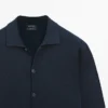 Gilets 100 % coton tricotés avec cols Polos Gilets 100 % coton tricotés avec cols Polos