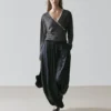 Gilets croisés en maille avec détails en dentelle Gilets croisés en maille avec détails en dentelle