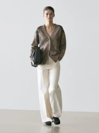 Gilets en maille argyle de laine