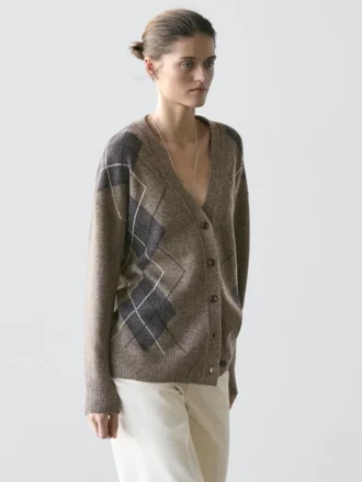 Gilets en maille argyle de laine