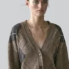 Gilets en maille argyle de laine Gilets en maille argyle de laine