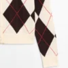 Gilets en tricot argyle de coton Gilets en tricot argyle de coton