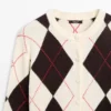 Gilets en tricot argyle de coton Gilets en tricot argyle de coton