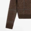 Gilets en tricot à carreaux, texture feutrée, en alpaga Gilets en tricot à carreaux, texture feutrée, en alpaga
