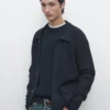 Gilets en tricot de coton avec poches Gilets en tricot de coton avec poches