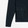 Gilets en tricot de coton avec poches Gilets en tricot de coton avec poches